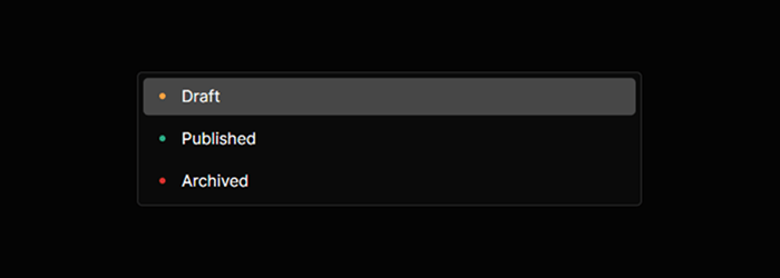 Workflow states in the CMS