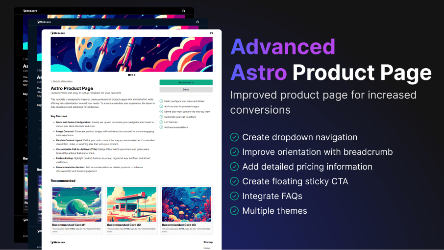 Advanced Product Page